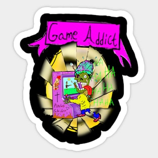 Game addict Sticker